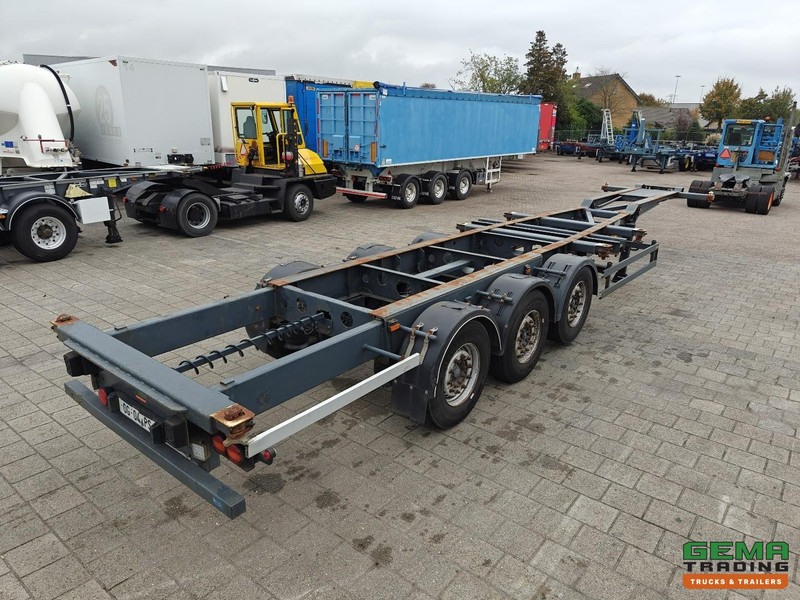 Schmitz Cargobull SCF 24 G 3-Assen MB - LiftAs - Schijfremmen - Vast Chassis - 2x20FT 1x30FT 40FT aansluiting - Portacontenedore/ Intercambiable semirremolque: foto 1 Schmitz Cargobull SCF 24 G 3-Assen MB - LiftAs - Schijfremmen - Vast Chassis - 2x20FT 1x30FT 40FT aansluiting - Portacontenedore/ Intercambiable semirremolque: foto 1