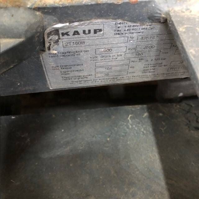 KAUP 2T160B Forkpositioner without sideshift - Implemento: foto 3 KAUP 2T160B Forkpositioner without sideshift - Implemento: foto 3