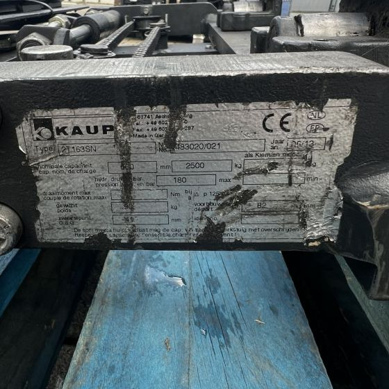 Implemento para Equipo de manutención Kaup 2T163SN forkpositioner with sideshift: foto 7