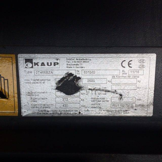 Kaup Fork positioner with sideshift - Implemento: foto 3 Kaup Fork positioner with sideshift - Implemento: foto 3