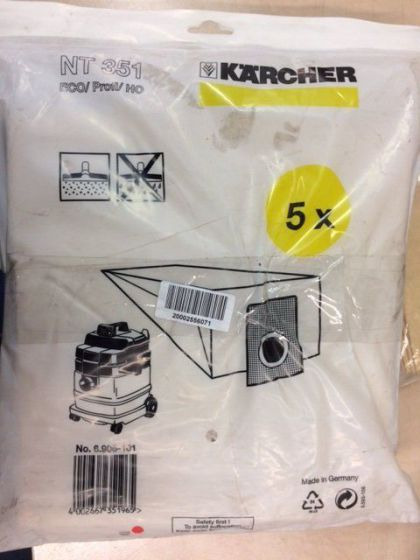 2XFilter bag Set 5X Kärcher Type 6.906-101.0 - Piezas de recambio para Maquinaria de limpieza: foto 1 2XFilter bag Set 5X Kärcher Type 6.906-101.0 - Piezas de recambio para Maquinaria de limpieza: foto 1