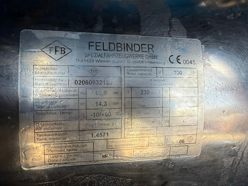 Leasing financiero de Feldbinder 34m3 Veevoeder Vogelsang-pomp, Coating binnenzijde leasing Feldbinder 34m3 Veevoeder Vogelsang-pomp, Coating binnenzijde: foto 14 Leasing financiero de Feldbinder 34m3 Veevoeder Vogelsang-pomp, Coating binnenzijde leasing Feldbinder 34m3 Veevoeder Vogelsang-pomp, Coating binnenzijde: foto 14