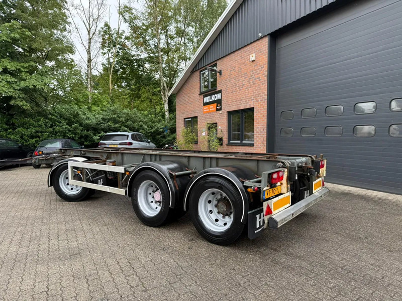 GS Meppel 28T Kiepende containeraanhangwagen! 640cm systeemlengte Centrale smering - Portacontenedore/ Intercambiable semirremolque: foto 2 GS Meppel 28T Kiepende containeraanhangwagen! 640cm systeemlengte Centrale smering - Portacontenedore/ Intercambiable semirremolque: foto 2
