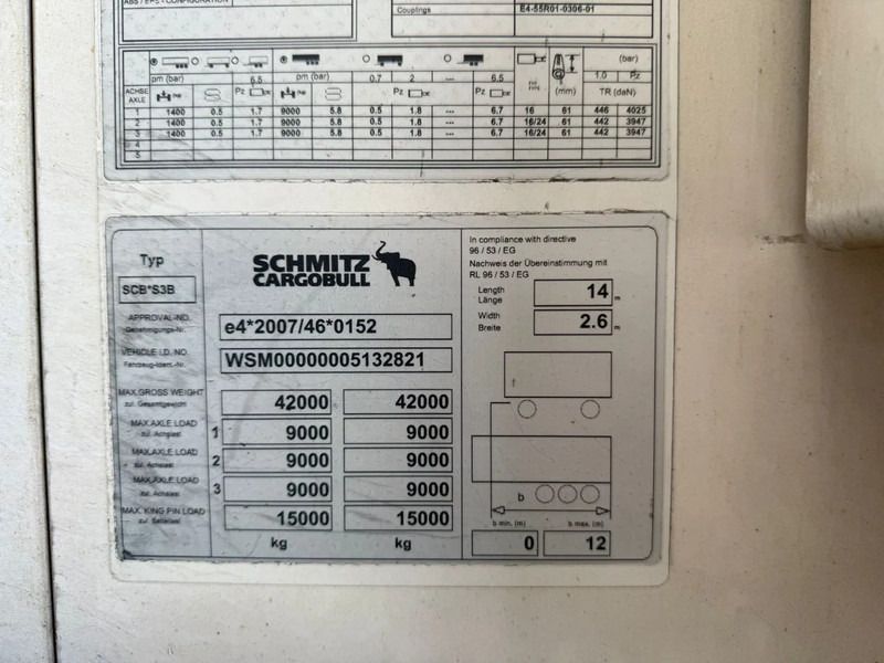 Leasing financiero de Schmitz Cargobull SKO 24 5x Meatrails Rohrbahnen Fleisch Carrier Vector 1950MT NL Trailer APK/TUV 08-2026 leasing Schmitz Cargobull SKO 24 5x Meatrails Rohrbahnen Fleisch Carrier Vector 1950MT NL Trailer APK/TUV 08-2026: foto 17 Leasing financiero de Schmitz Cargobull SKO 24 5x Meatrails Rohrbahnen Fleisch Carrier Vector 1950MT NL Trailer APK/TUV 08-2026 leasing Schmitz Cargobull SKO 24 5x Meatrails Rohrbahnen Fleisch Carrier Vector 1950MT NL Trailer APK/TUV 08-2026: foto 17
