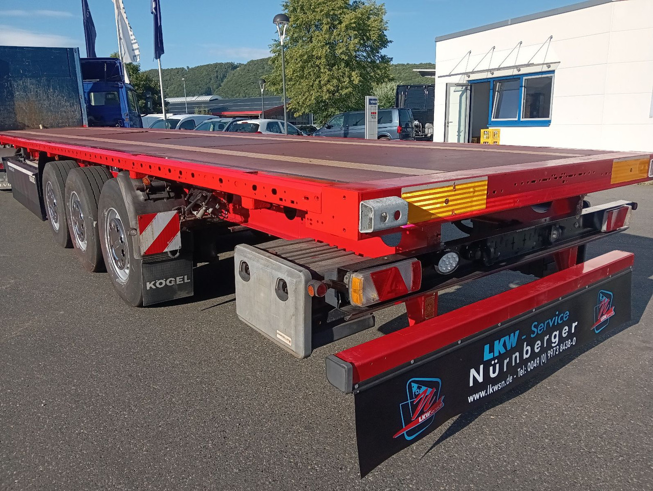 Kögel SN24 Plateau 7xRungen,Palettenkasten, Überbreite - Semirremolque plataforma/ Caja abierta: foto 2 Kögel SN24 Plateau 7xRungen,Palettenkasten, Überbreite - Semirremolque plataforma/ Caja abierta: foto 2