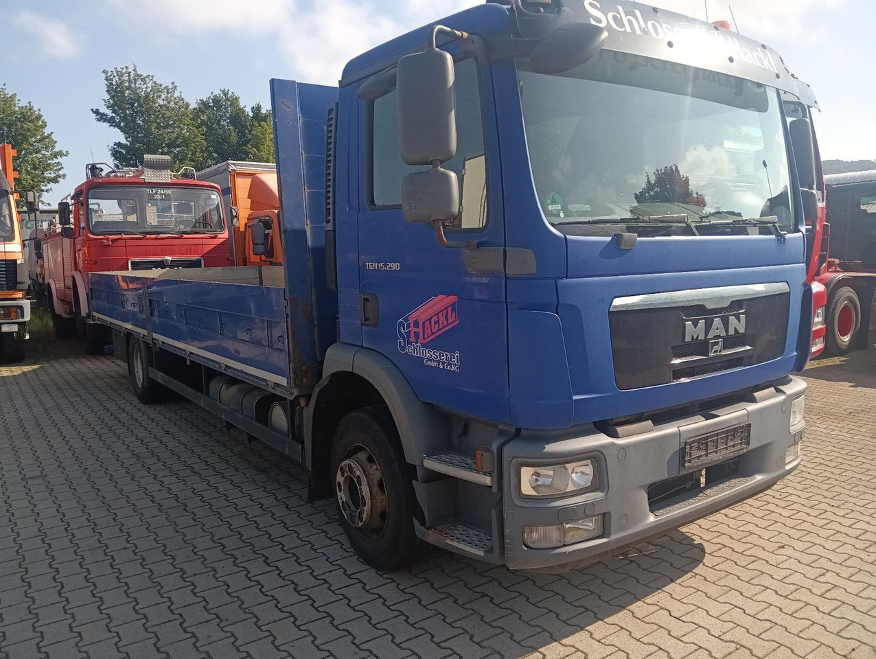 MAN TGM 15:290 4x2BL 8,5t NL 7m Klima 50erAHK Rungen - Camión caja abierta: foto 3 MAN TGM 15:290 4x2BL 8,5t NL 7m Klima 50erAHK Rungen - Camión caja abierta: foto 3