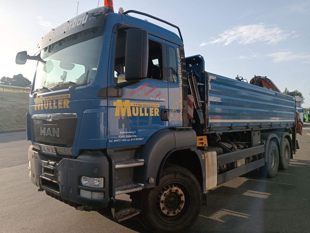 MAN TGS 26:480 6x4 EURO5 ATLAS 240.2E-A4 3-S-Kipper - Volquete camión, Camión grúa: foto 4 MAN TGS 26:480 6x4 EURO5 ATLAS 240.2E-A4 3-S-Kipper - Volquete camión, Camión grúa: foto 4