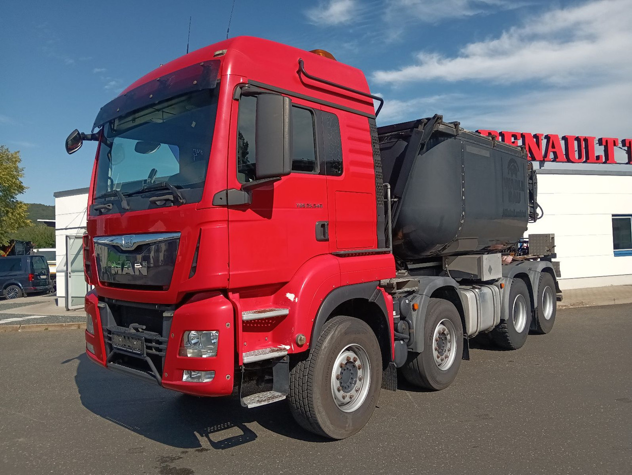 MAN TGS 35:480 8x4BL MEILLER ISO-Teerbirne RETARDER - Volquete camión: foto 1 MAN TGS 35:480 8x4BL MEILLER ISO-Teerbirne RETARDER - Volquete camión: foto 1