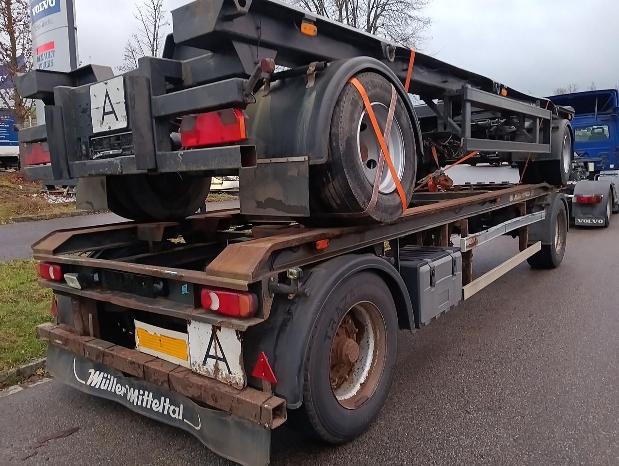 Remolque multilift/ Portacontenedores de cadenas Müller-Mitteltal RA18 Abrollanhänger 7m BPW Trommel TÜV 5/2025 Müller-Mitteltal RA18 Abrollanhänger 7m BPW Trommel TÜV 5/2025: foto 14 Remolque multilift/ Portacontenedores de cadenas Müller-Mitteltal RA18 Abrollanhänger 7m BPW Trommel TÜV 5/2025 Müller-Mitteltal RA18 Abrollanhänger 7m BPW Trommel TÜV 5/2025: foto 14