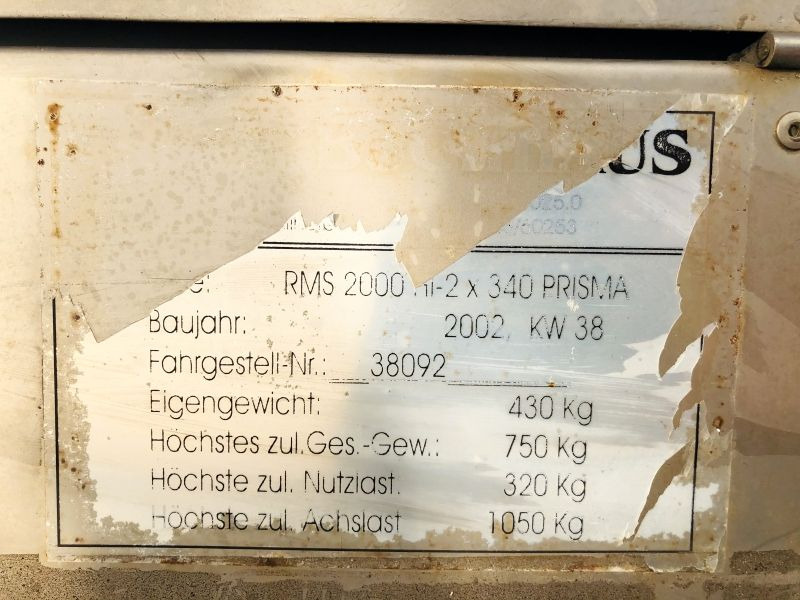 Diverses Bucharts RMS2000 (3029) - Equipo de construcción, Remolque: foto 3 Diverses Bucharts RMS2000 (3029) - Equipo de construcción, Remolque: foto 3