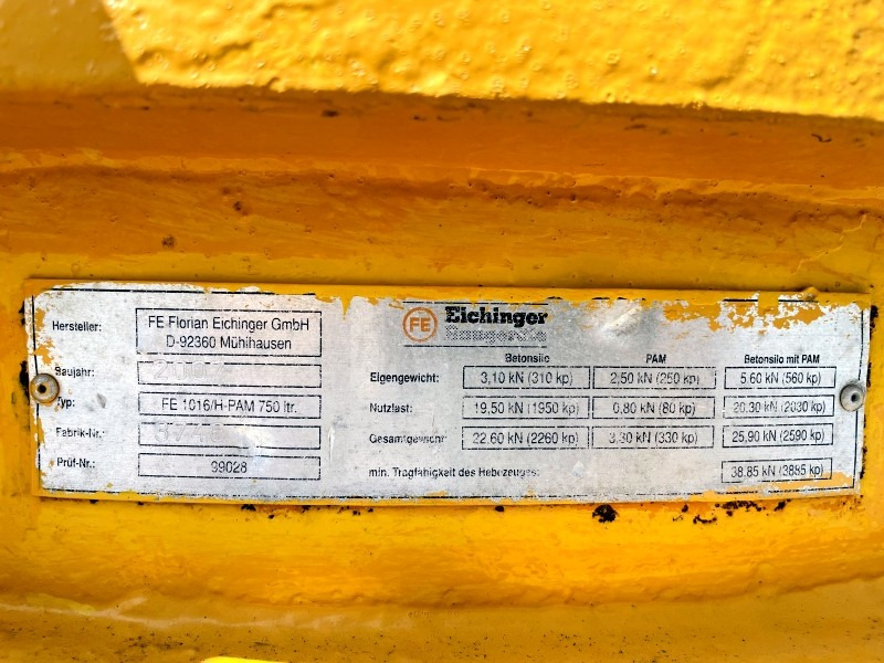 Diverses Eichinger FE1016/H10 (3663) - Maquinaria para hormigón: foto 3 Diverses Eichinger FE1016/H10 (3663) - Maquinaria para hormigón: foto 3