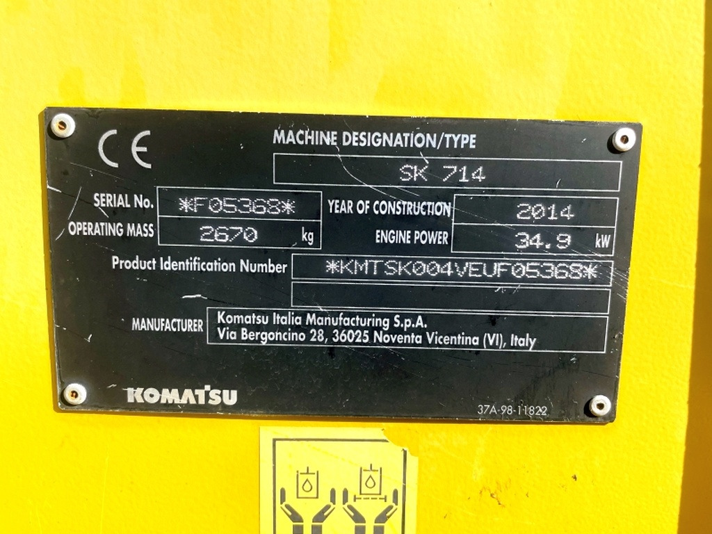 Komatsu SK714 (4077) - Minicargadora: foto 3 Komatsu SK714 (4077) - Minicargadora: foto 3