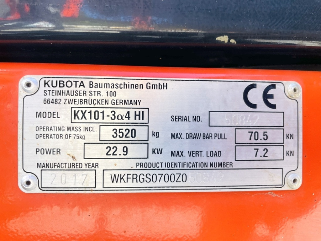 Kubota KX101-3a (4052) - Miniexcavadora: foto 3 Kubota KX101-3a (4052) - Miniexcavadora: foto 3