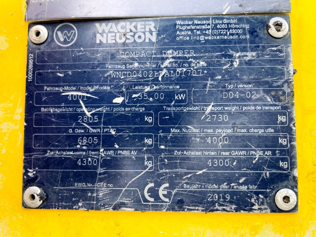 Neuson 4001 (4075) - Minidumper: foto 3 Neuson 4001 (4075) - Minidumper: foto 3