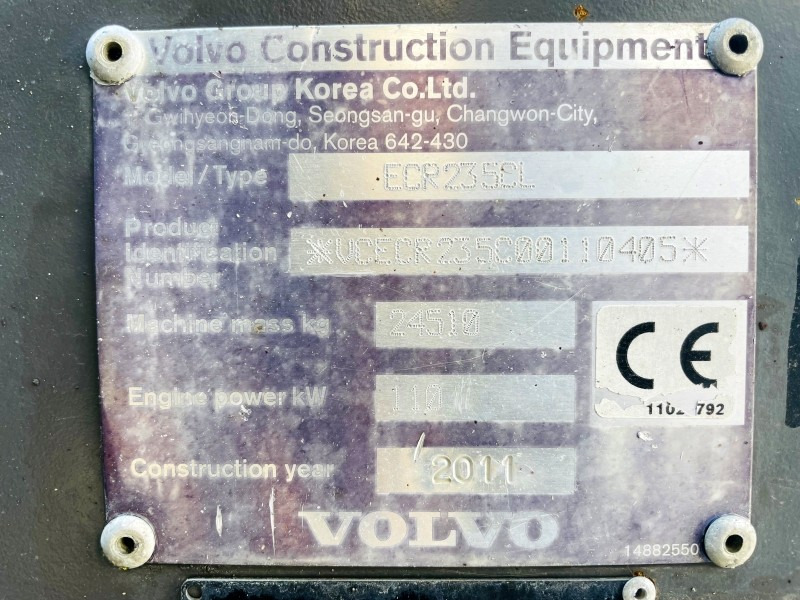 Volvo ECR235CL (3445) - Excavadora de cadenas: foto 3 Volvo ECR235CL (3445) - Excavadora de cadenas: foto 3