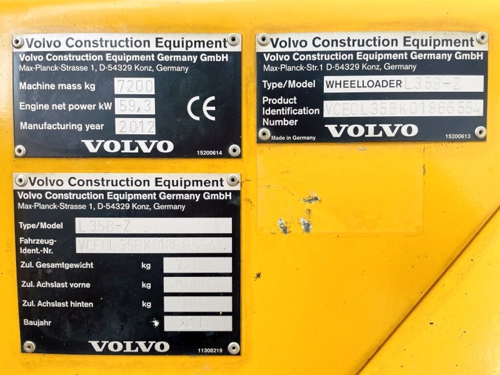 Volvo L35B-7 (4126) - Cargadora de ruedas: foto 3 Volvo L35B-7 (4126) - Cargadora de ruedas: foto 3