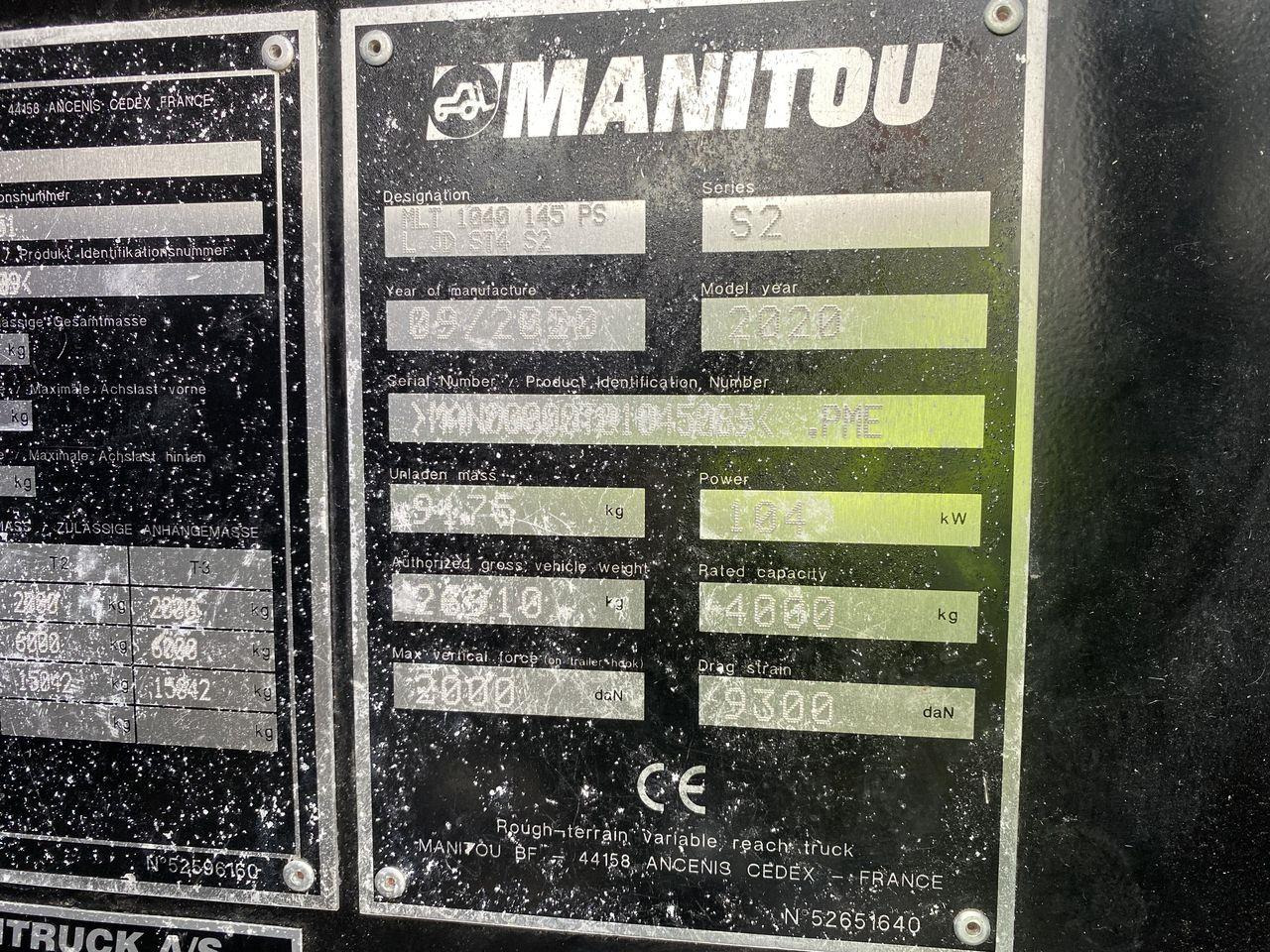 Manipulador telescópico Manitou MLT1040-145PS L ELITE ST4: foto 13 Manipulador telescópico Manitou MLT1040-145PS L ELITE ST4: foto 13