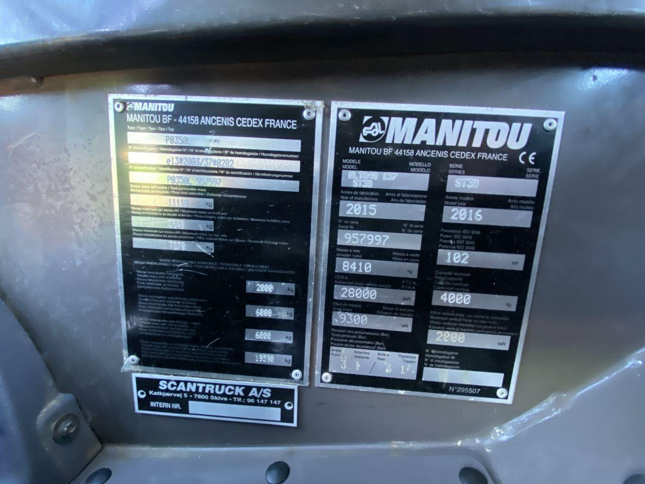 Leasing financiero de  Manitou MLT840-137PS ELITE leasing Manitou MLT840-137PS ELITE: foto 10