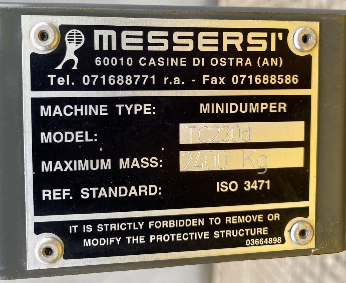 Dúmper de cadenas Messersi TC230: foto 10 Dúmper de cadenas Messersi TC230: foto 10