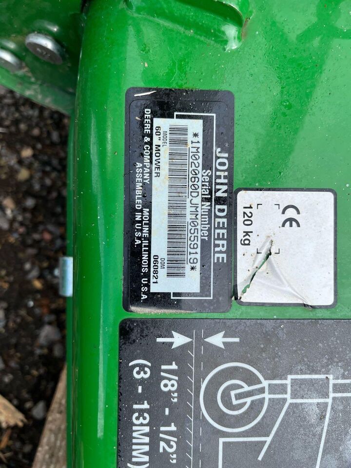 John Deere Mähwerk 60 D Autoconnect - Cortacésped: foto 3 John Deere Mähwerk 60 D Autoconnect - Cortacésped: foto 3