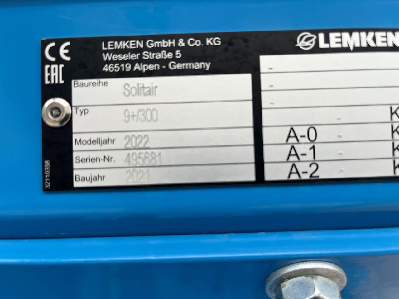 Leasing financiero de Lemken Zirkon 12 / Solitär 9-300 leasing Lemken Zirkon 12 / Solitär 9-300: foto 7 Leasing financiero de Lemken Zirkon 12 / Solitär 9-300 leasing Lemken Zirkon 12 / Solitär 9-300: foto 7