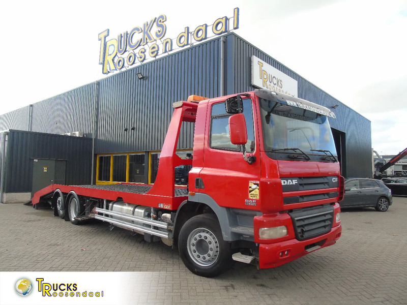 DAF CF 85.410 + EURO 5 + HYDRO RAMPS + 6X2 + RETARDER - Portavehículos camión: foto 1 DAF CF 85.410 + EURO 5 + HYDRO RAMPS + 6X2 + RETARDER - Portavehículos camión: foto 1