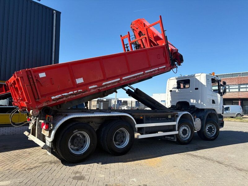 Scania G 420 + HMF 1723 K2 + 8X4 + HOOKSYSTEM + SPRING + MANUAL - Multibasculante camión, Camión grúa: foto 4 Scania G 420 + HMF 1723 K2 + 8X4 + HOOKSYSTEM + SPRING + MANUAL - Multibasculante camión, Camión grúa: foto 4