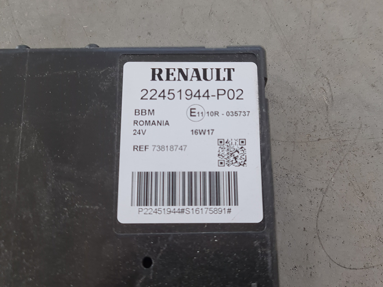RENAULT RANGE T / BBM CONTROL UNIT / 22451944 P02 - Unidad de control: foto 4 RENAULT RANGE T / BBM CONTROL UNIT / 22451944 P02 - Unidad de control: foto 4