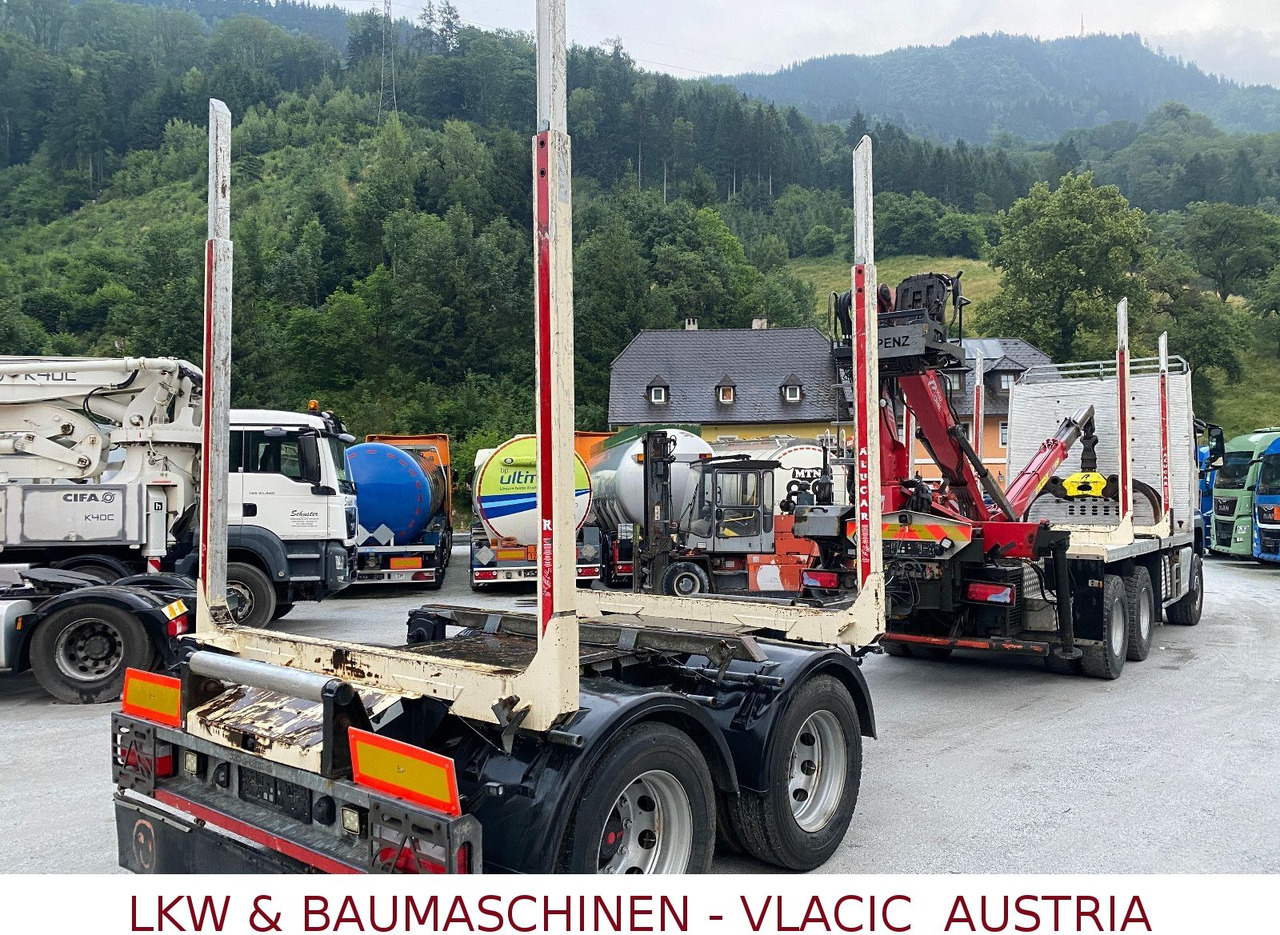 Camión forestal, Camión grúa MAN 33.500  6x6 MIT KRAN PENZ: foto 19