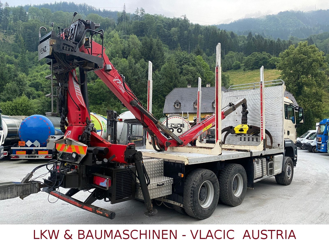 Camión forestal, Camión grúa MAN 33.500  6x6 MIT KRAN PENZ: foto 10