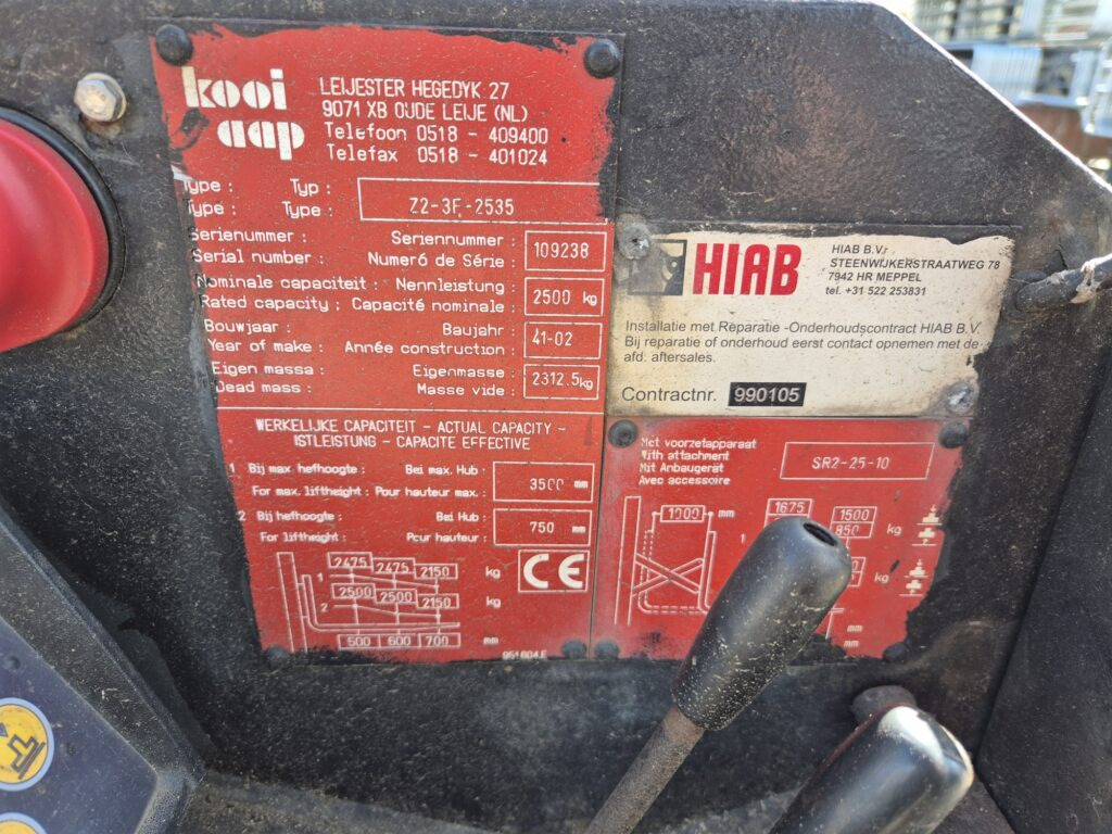 KOOIAAP Z2-3F – 2535 - Carretilla elevadora diésel: foto 4 KOOIAAP Z2-3F – 2535 - Carretilla elevadora diésel: foto 4