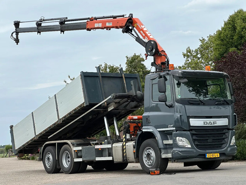DAF CF 370 EURO6!!6x2!KRAAN/KRAN/KABEL/ABROLLKIPPER!!2014!! - Camión con equipo de cable, Camión grúa: foto 1 DAF CF 370 EURO6!!6x2!KRAAN/KRAN/KABEL/ABROLLKIPPER!!2014!! - Camión con equipo de cable, Camión grúa: foto 1