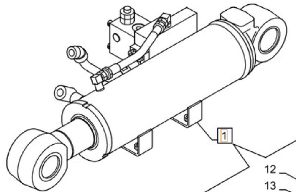 Case KMV25510 - Cilindro hidráulico para Maquinaria de construcción: foto 1 Case KMV25510 - Cilindro hidráulico para Maquinaria de construcción: foto 1