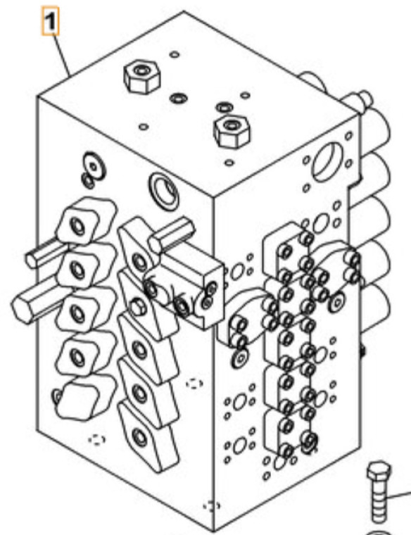 Case KTJ16521 - KTJ16520 - Válvula hidráulica para Maquinaria de construcción: foto 1 Case KTJ16521 - KTJ16520 - Válvula hidráulica para Maquinaria de construcción: foto 1