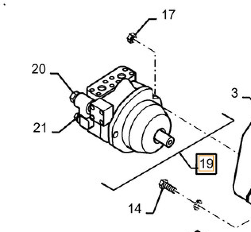Case ND121162 - Motor hidráulico para Maquinaria agrícola: foto 1 Case ND121162 - Motor hidráulico para Maquinaria agrícola: foto 1