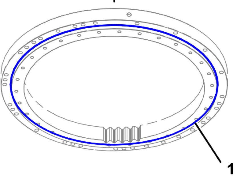 Caterpillar 1908207 - 3773724 - Corona de giro para Maquinaria de construcción: foto 2 Caterpillar 1908207 - 3773724 - Corona de giro para Maquinaria de construcción: foto 2
