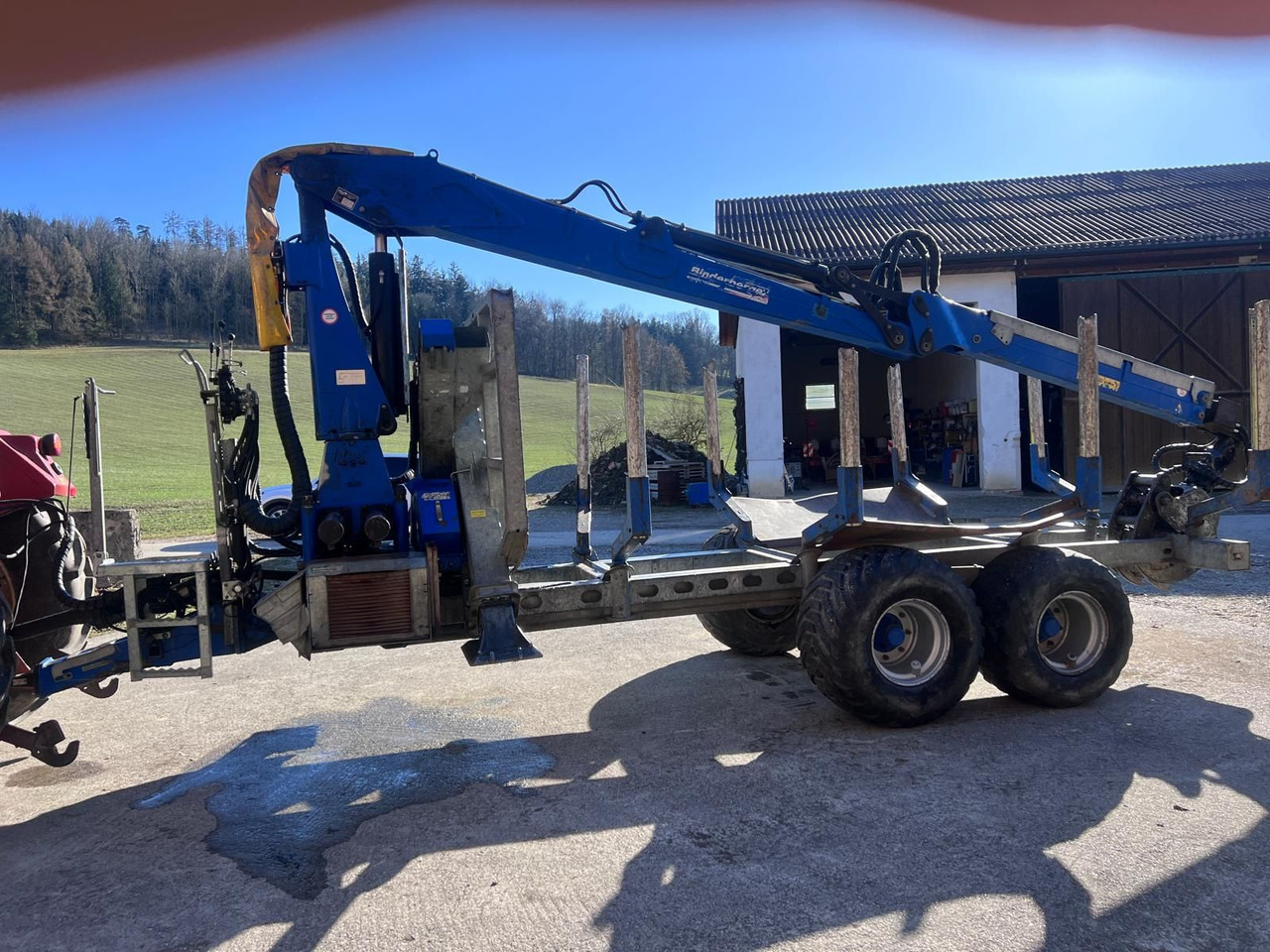 Binderberger RW14 mit Penz BP 8000L Kran - Remolque forestal: foto 5 Binderberger RW14 mit Penz BP 8000L Kran - Remolque forestal: foto 5