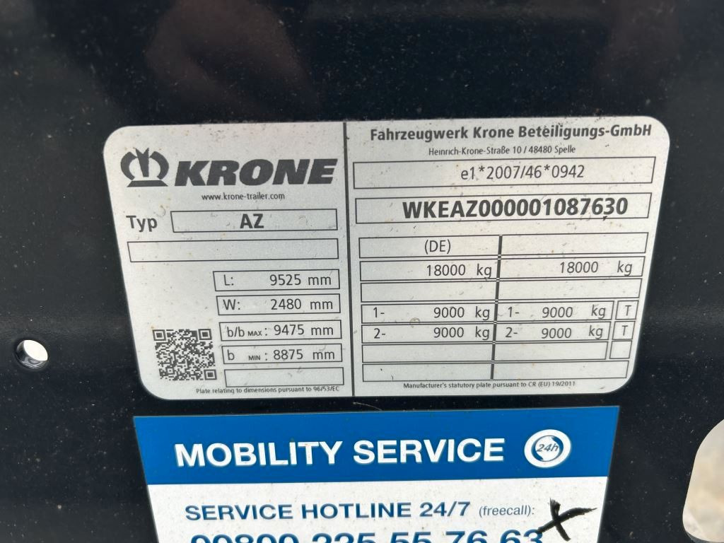 Krone 2 Achswechselfahrgestell, Typ: AZW 18 eL3B9 - Portacontenedore/ Intercambiable remolque: foto 4 Krone 2 Achswechselfahrgestell, Typ: AZW 18 eL3B9 - Portacontenedore/ Intercambiable remolque: foto 4
