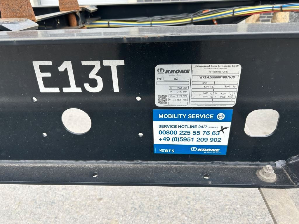 Krone 2 Achswechselfahrgestell, Typ: AZW 18 eL3B9 - Portacontenedore/ Intercambiable remolque: foto 3 Krone 2 Achswechselfahrgestell, Typ: AZW 18 eL3B9 - Portacontenedore/ Intercambiable remolque: foto 3