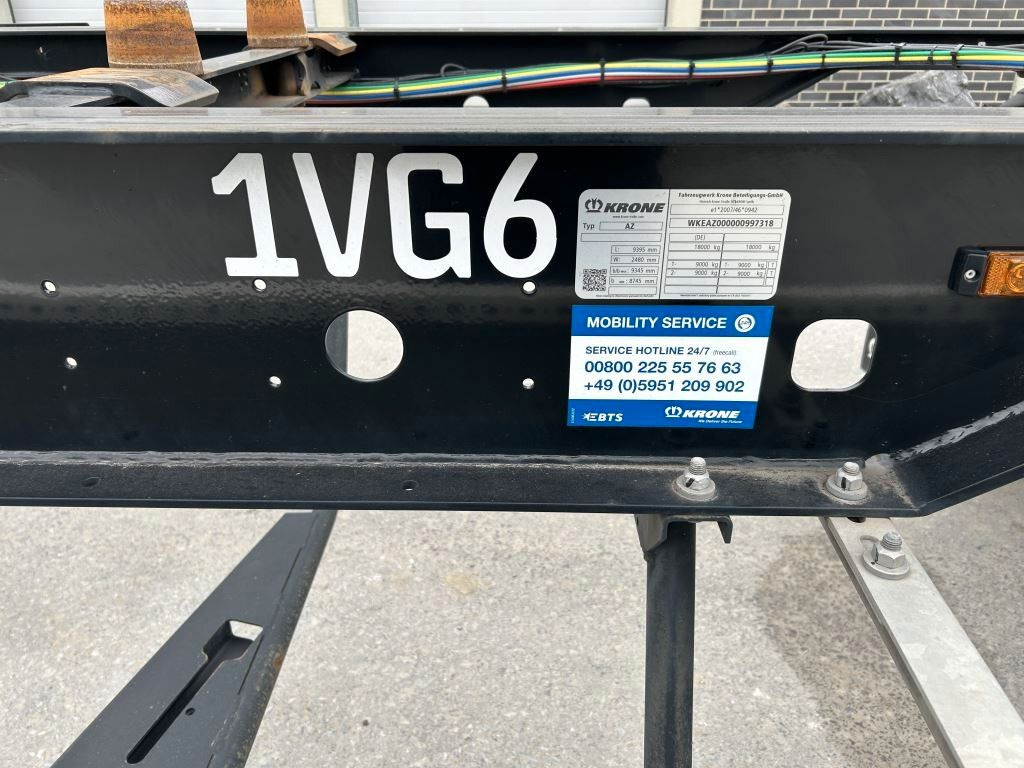 Krone 2 Achswechselfahrgestell, Typ: AZW 18 eL3B9 - Portacontenedore/ Intercambiable remolque: foto 3 Krone 2 Achswechselfahrgestell, Typ: AZW 18 eL3B9 - Portacontenedore/ Intercambiable remolque: foto 3
