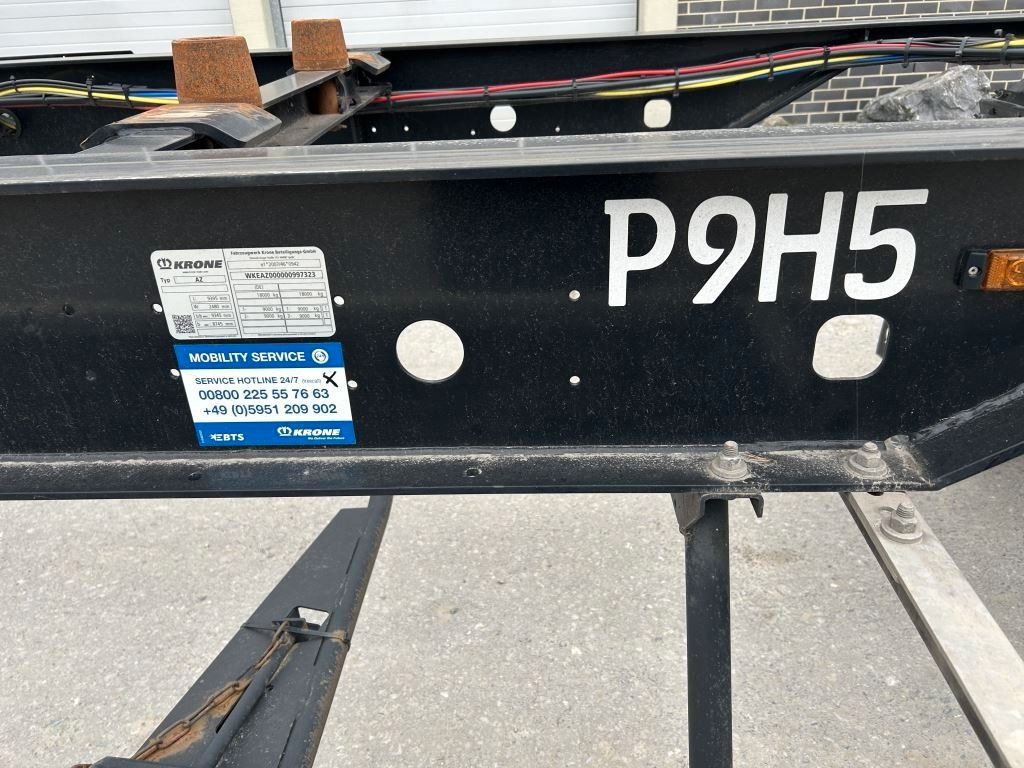 Krone 2 Achswechselfahrgestell, Typ: AZW 18 eL3B9 - Portacontenedore/ Intercambiable remolque: foto 3 Krone 2 Achswechselfahrgestell, Typ: AZW 18 eL3B9 - Portacontenedore/ Intercambiable remolque: foto 3