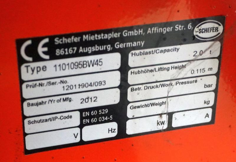 SCHEFER 1101095BW45 - Transpaleta: foto 3 SCHEFER 1101095BW45 - Transpaleta: foto 3