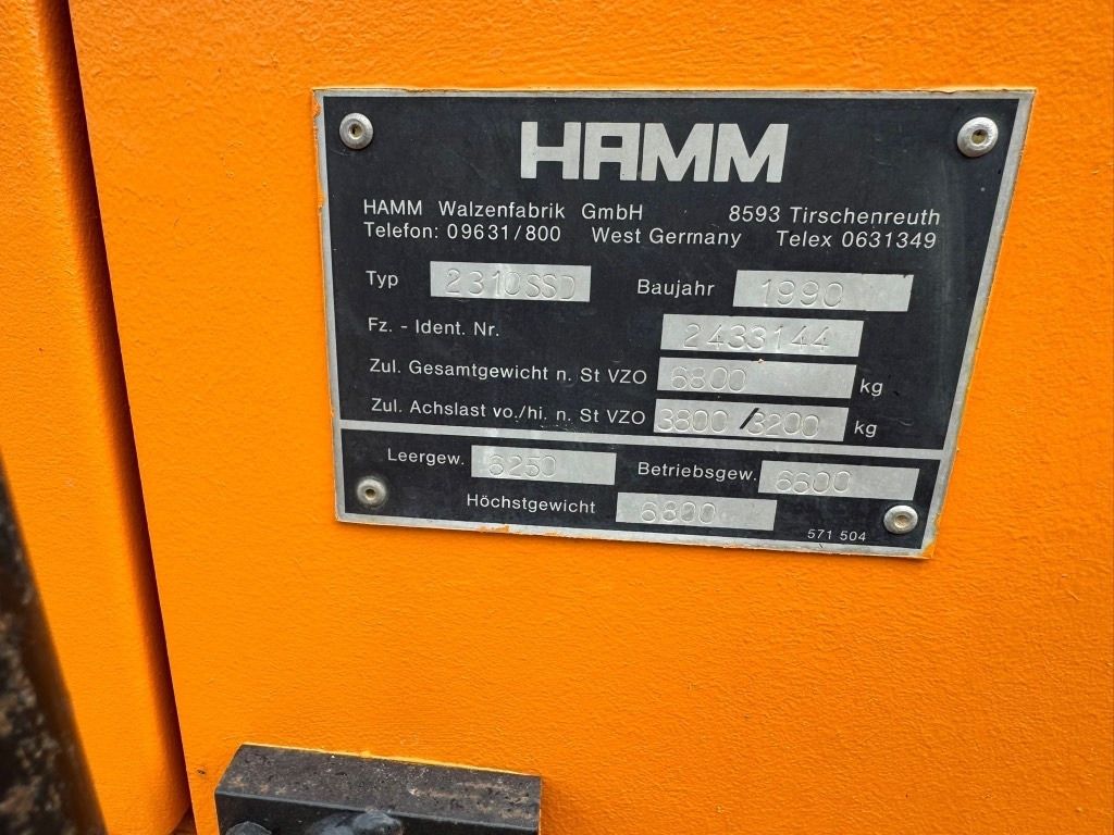 Compactador Hamm 2310SSD: foto 16 Compactador Hamm 2310SSD: foto 16