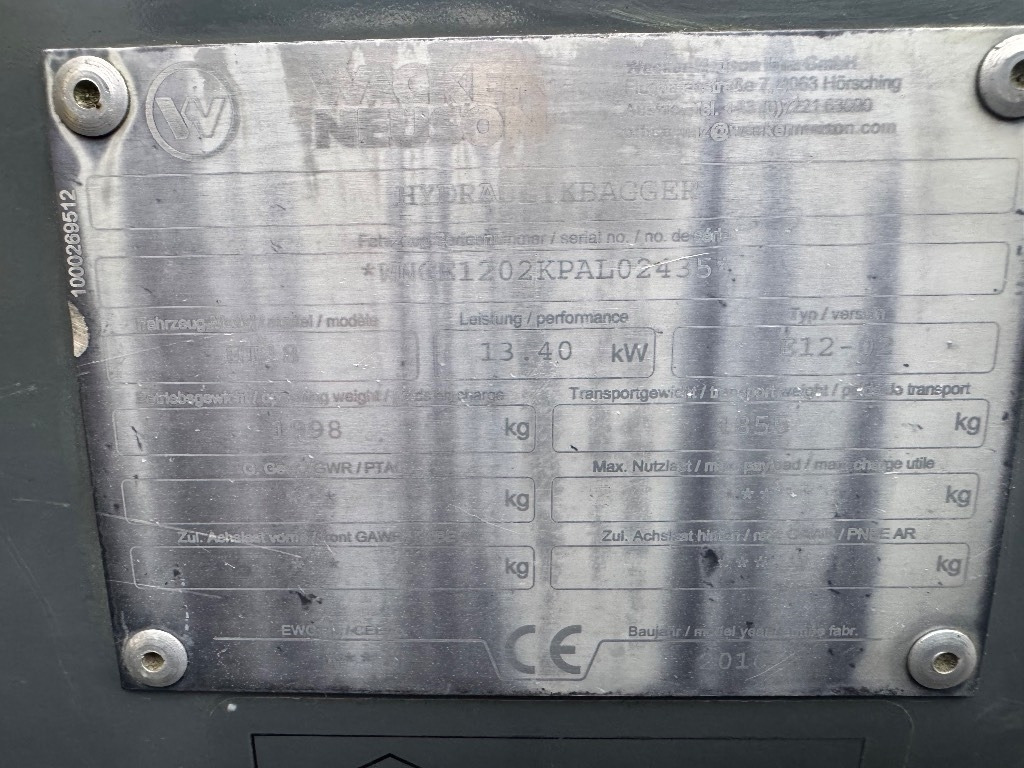 Wacker Neuson ET 18 - Miniexcavadora: foto 4 Wacker Neuson ET 18 - Miniexcavadora: foto 4