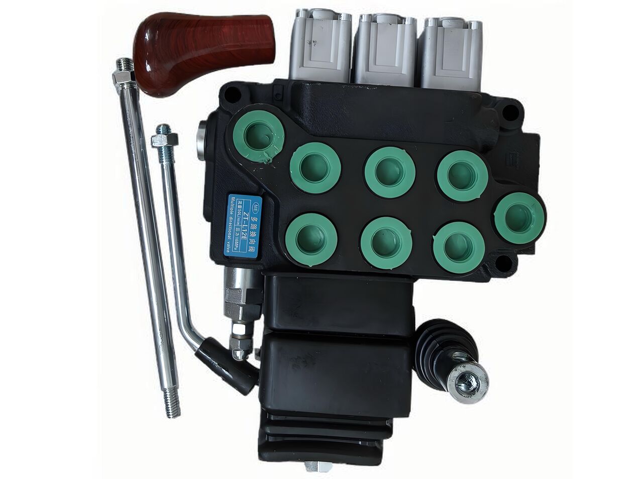Qingdao Promising 2 Handle 3 Spool Monoblock Hydraulic Directional Control Valve for FLAND FL45 Loader - Válvula hidráulica para Cargadora de ruedas: foto 3 Qingdao Promising 2 Handle 3 Spool Monoblock Hydraulic Directional Control Valve for FLAND FL45 Loader - Válvula hidráulica para Cargadora de ruedas: foto 3