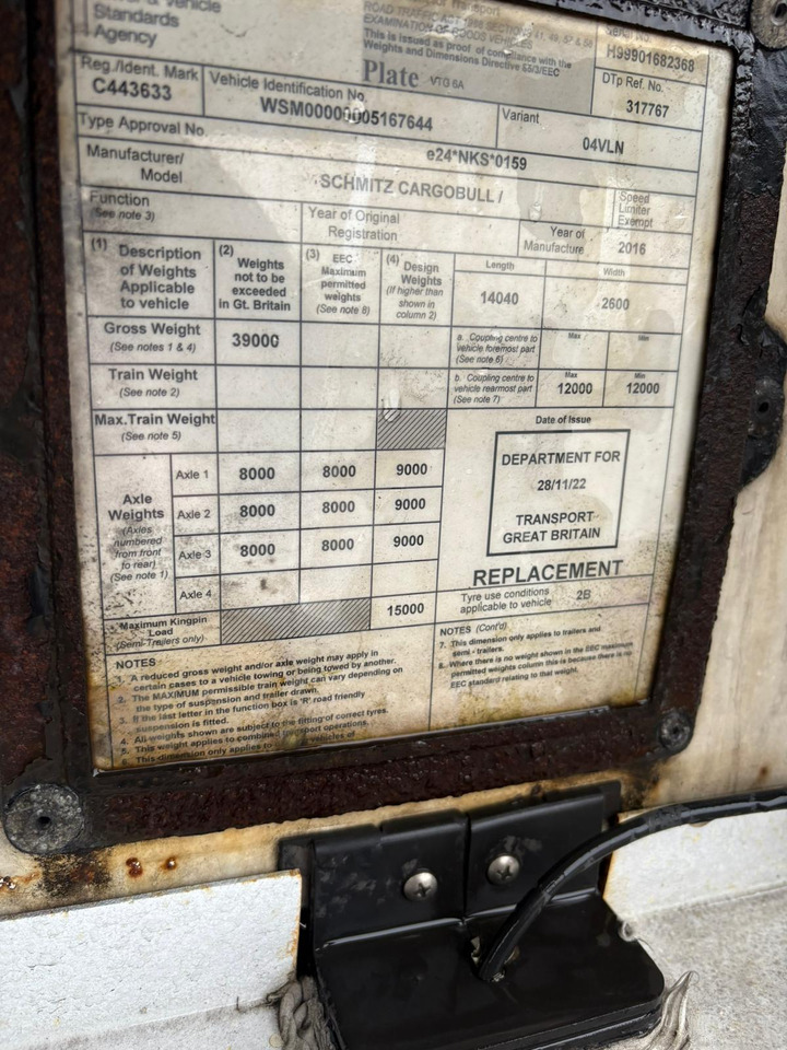 2012 Gray & Adams 10.4m Fridge Trailer – BTK110 - Frigorífico semirremolque: foto 5 2012 Gray & Adams 10.4m Fridge Trailer – BTK110 - Frigorífico semirremolque: foto 5