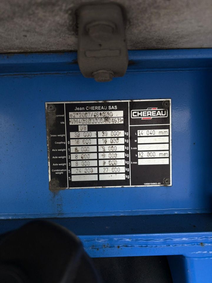 Frigorífico semirremolque Chereau 2015 Vector 1950MT – JST102: foto 22 Frigorífico semirremolque Chereau 2015 Vector 1950MT – JST102: foto 22