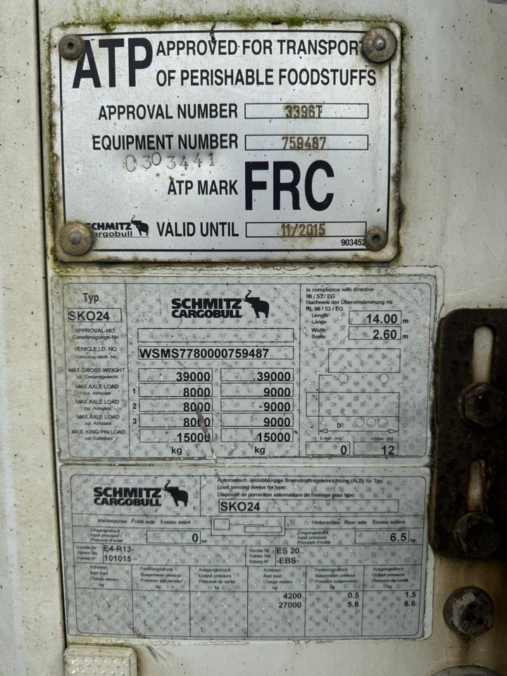 Schmitz Cargobull 2009 Vector 1850 MT - Frigorífico semirremolque: foto 3 Schmitz Cargobull 2009 Vector 1850 MT - Frigorífico semirremolque: foto 3