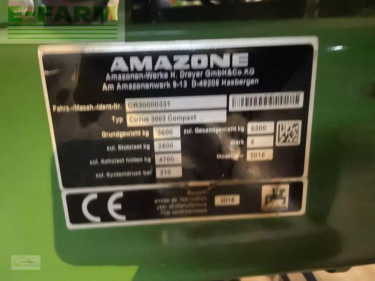 Amazone cirrus 3003 compact - Sembradora: foto 4 Amazone cirrus 3003 compact - Sembradora: foto 4