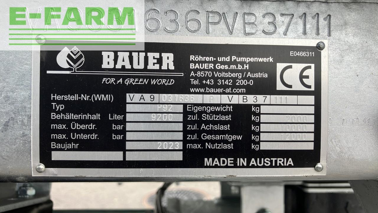 Cuba de purín Bauer P 92: foto 8